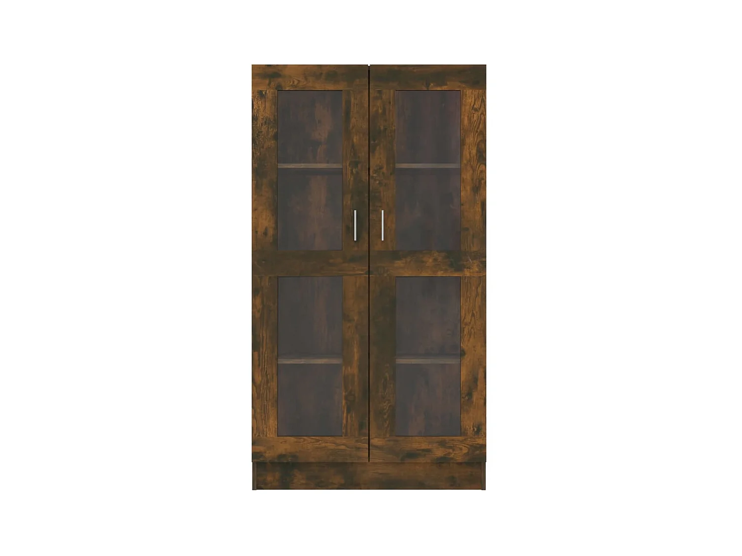 Armoire à vitrine Chêne fumé 82,5x30,5x150 cm Bois d'ingénierie