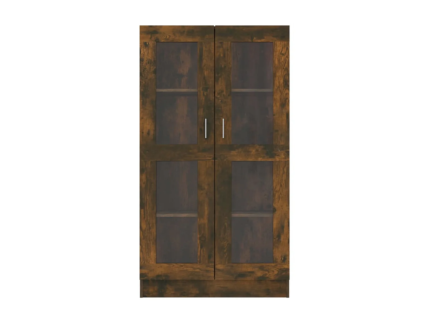 Armoire à vitrine Chêne fumé 82,5x30,5x150 cm Bois d'ingénierie