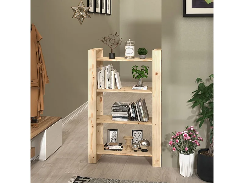 Boekenkast/Roomdivider 80x35x125 cm Massief grenen