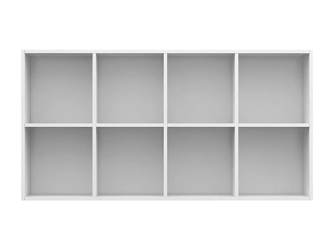 Estante/aparador branco brilhante 66 x 30 x 130 cm aglomerado