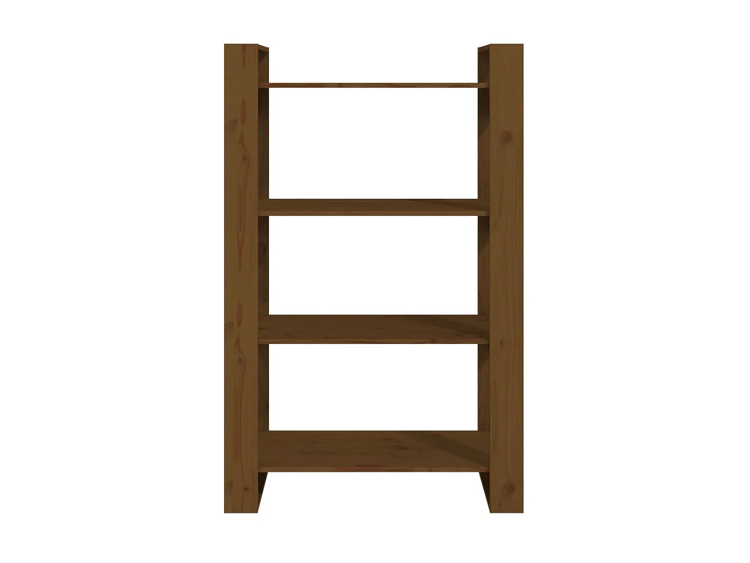 Libreria/Divisorio Marrone miele 80x35x125 cm Legno massello