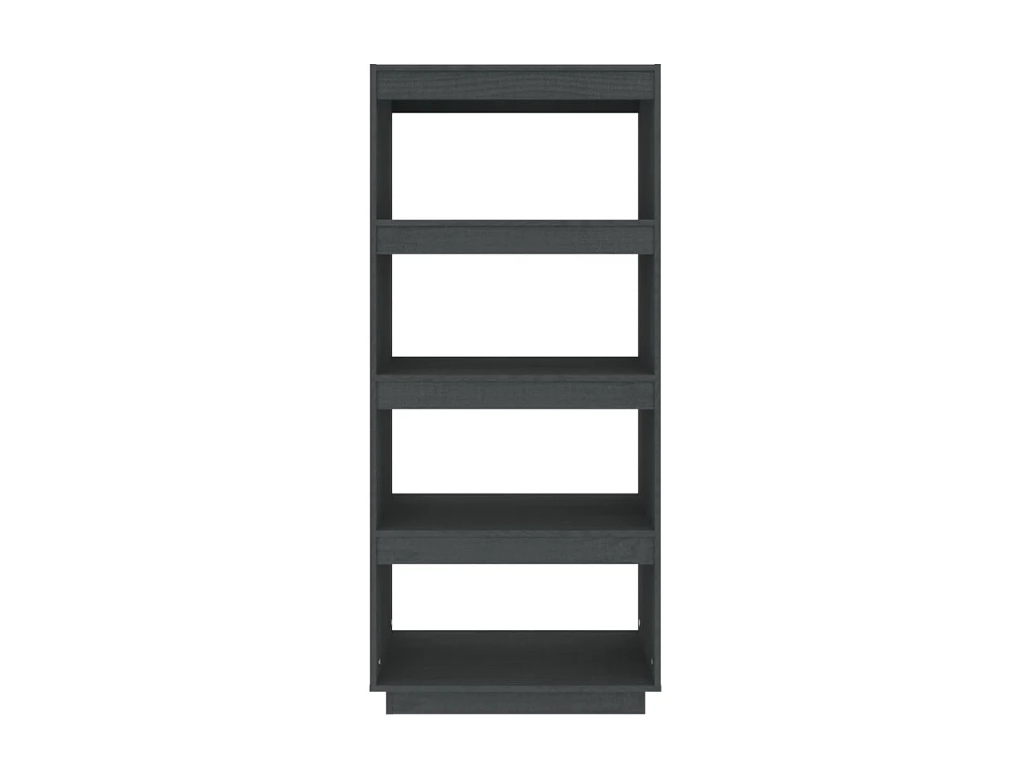 Bibliothèque/Séparateur de pièce Gris 60x35x135 cm Pin massif