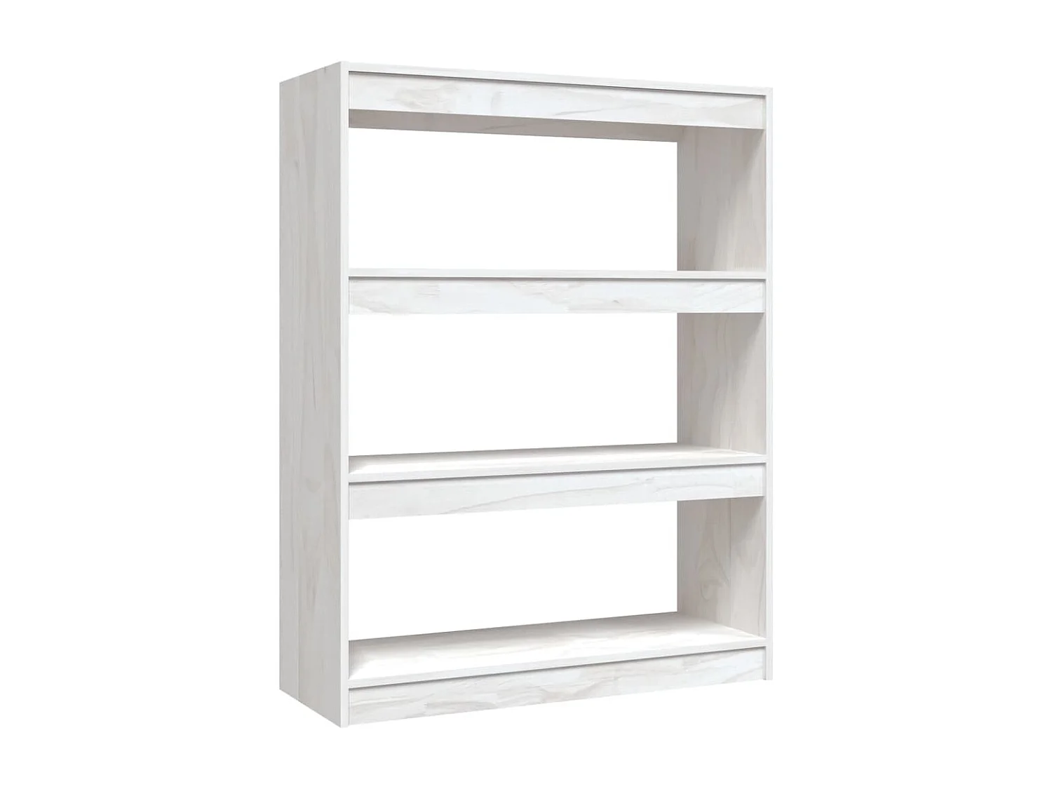 Bibliothèque/Séparateur de pièce Blanc 100x30x103 cm Pin massif