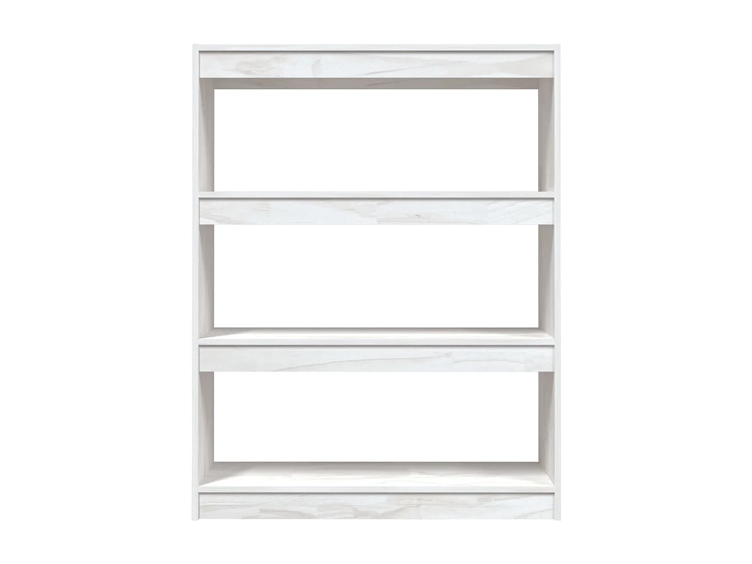 Bibliothèque/Séparateur de pièce Blanc 100x30x103 cm Pin massif