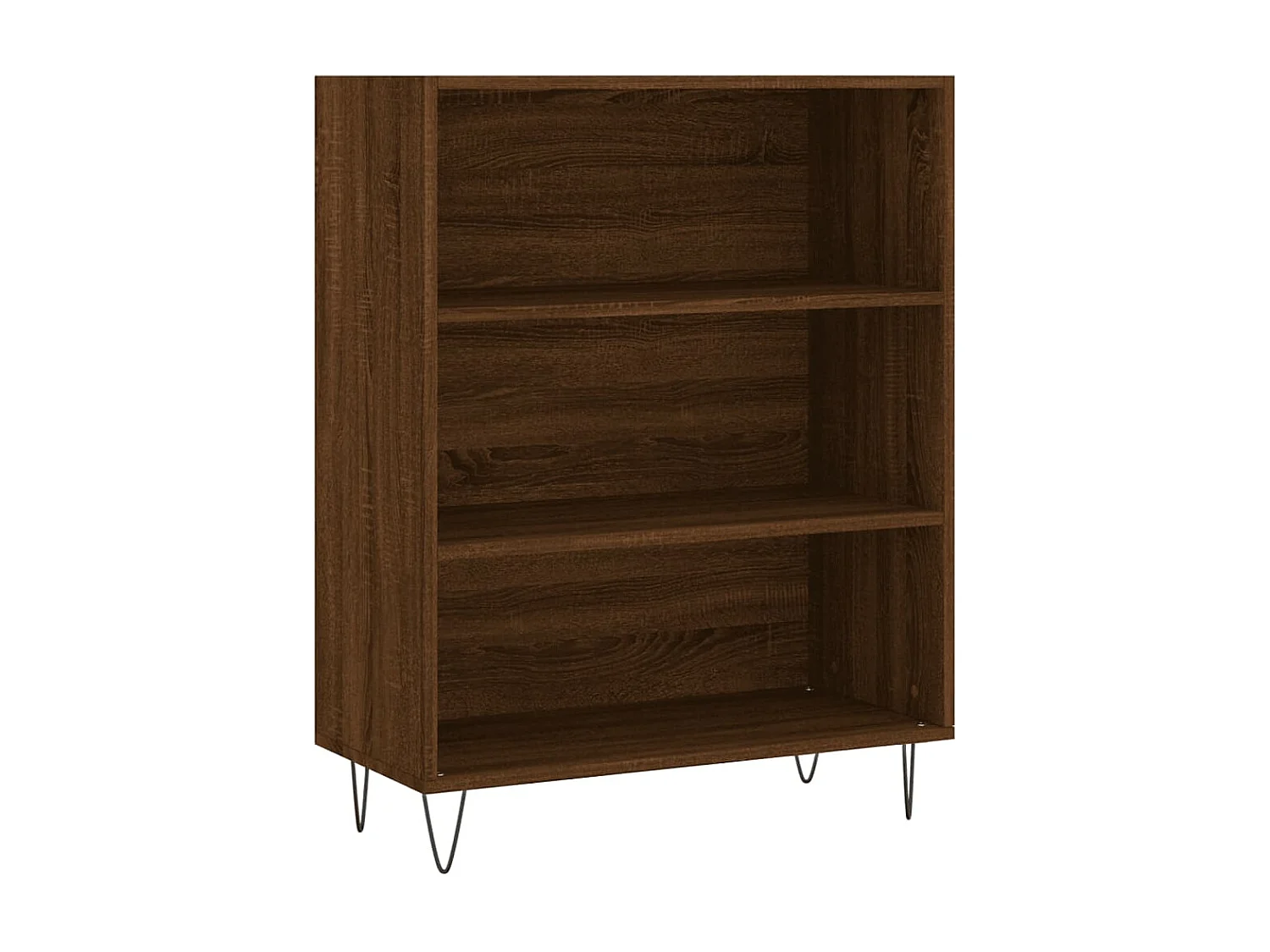 Estante de carvalho marrom 69,5x32,5x90 cm madeira trabalhada