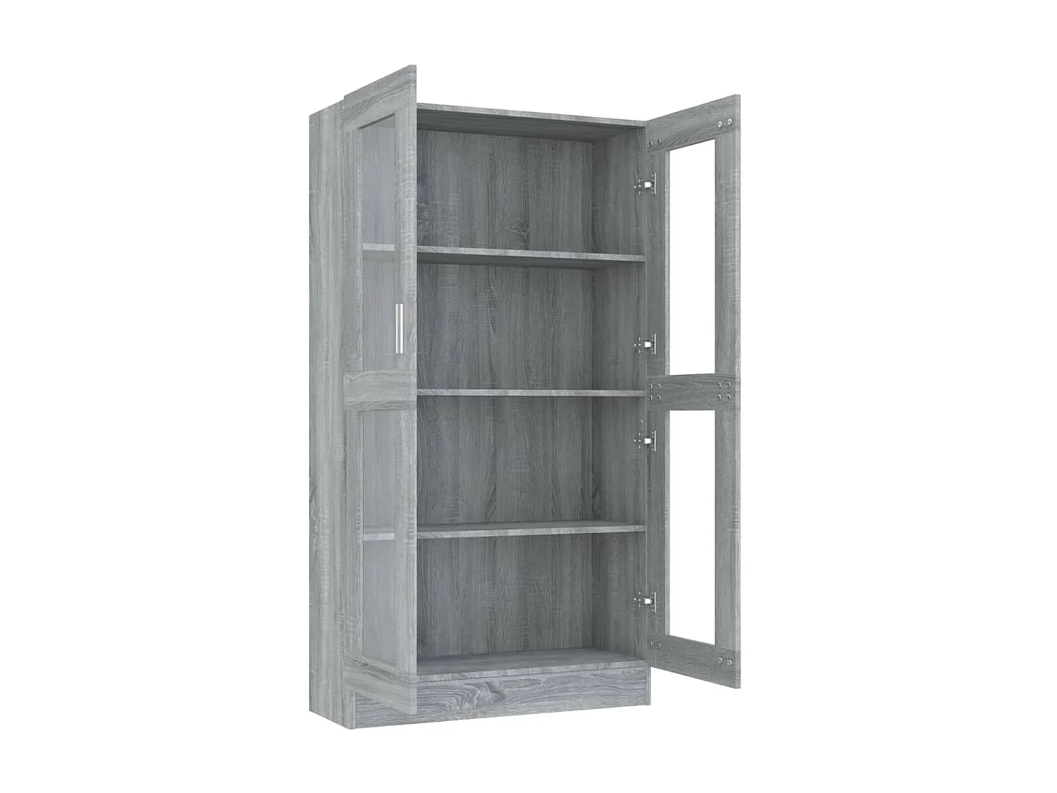 Vitrina Sonoma gris 82,5x30,5x150cm Madera contrachapada