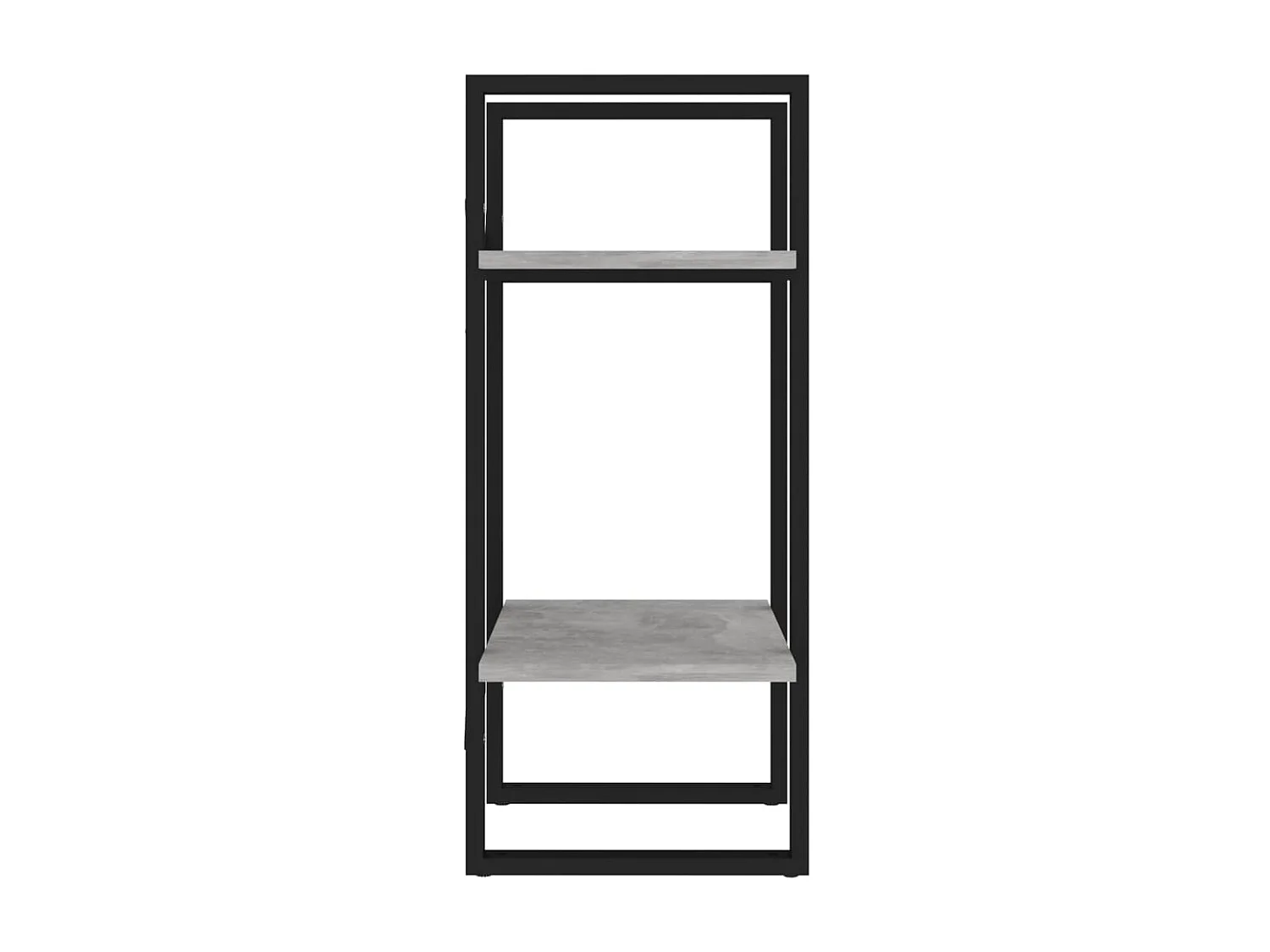 Libreria a 2 livelli Grigio cemento 40x30x70 cm Truciolare