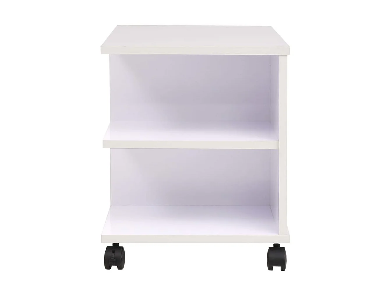 étagère à roulettes 50x35x42 cm Blanc