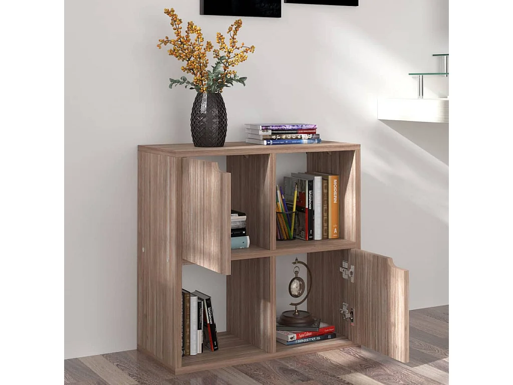 Estante Sonoma cinza 60x27,5x59,5 cm aglomerado