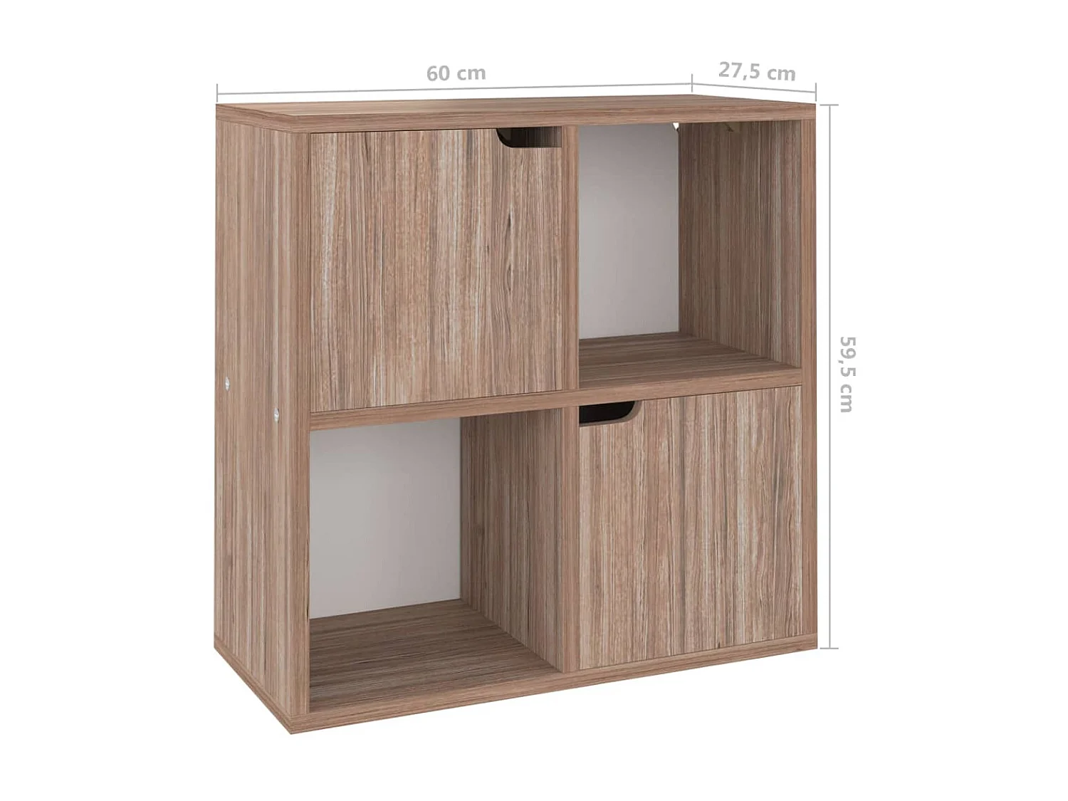 Estante Sonoma cinza 60x27,5x59,5 cm aglomerado