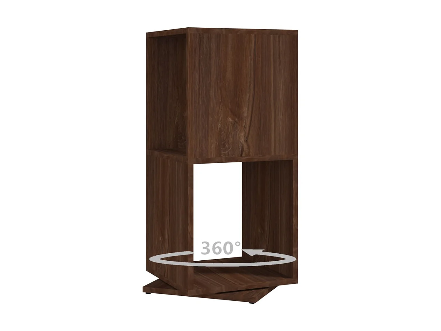 Armoire rotative Chêne marron 34,5x34,5x75,5 cm Aggloméré
