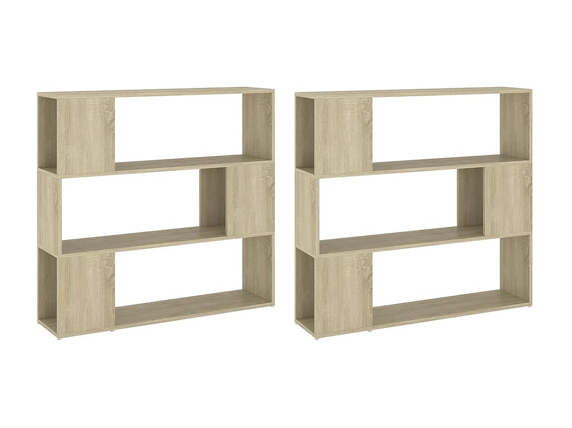 Librería/Separador de ambientes Roble Sonoma 100x24x188 cm