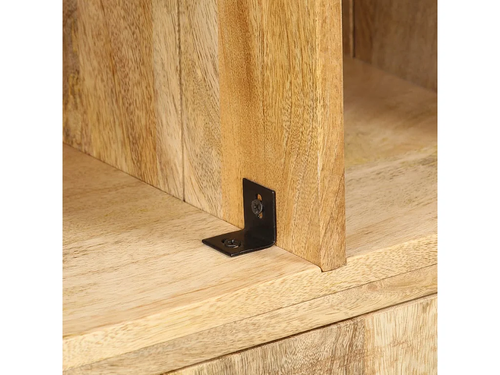 Bücherregal 60x35x180 cm Massives Mangoholz