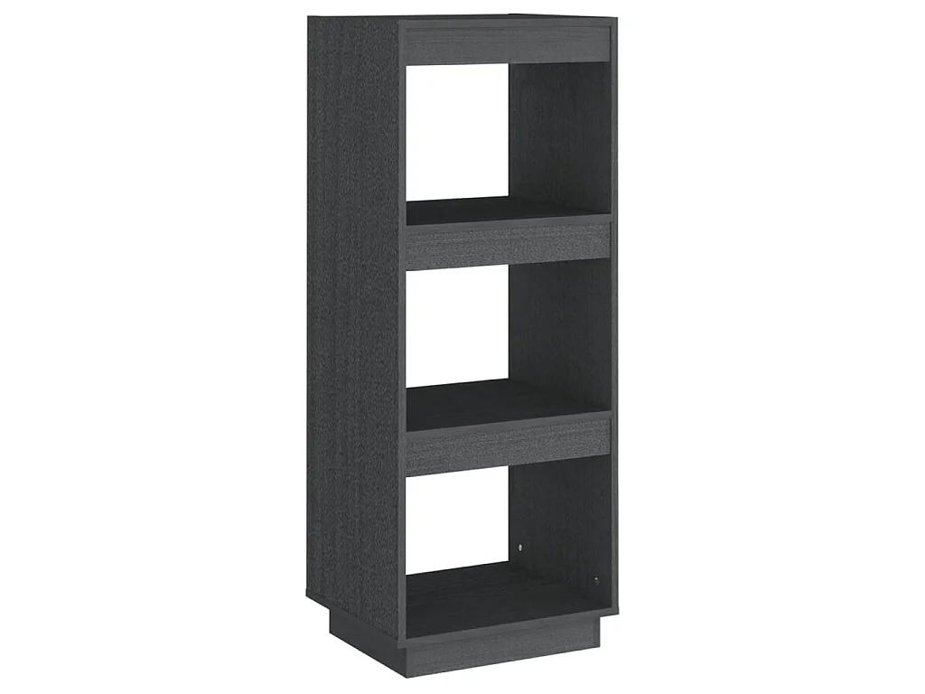 Bibliothèque/Séparateur de pièce Gris 40x35x103 cm Pin massif