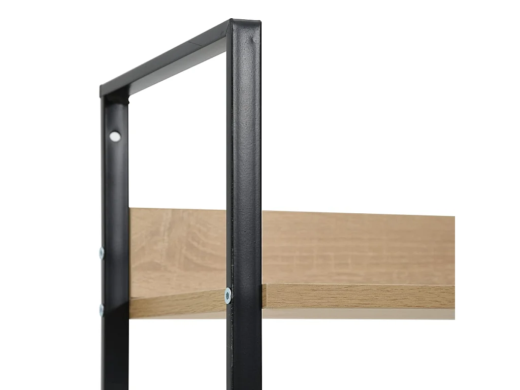 Bibliothèque à 4 niveaux chêne 60x27,6x124,5 cm bois ingénierie