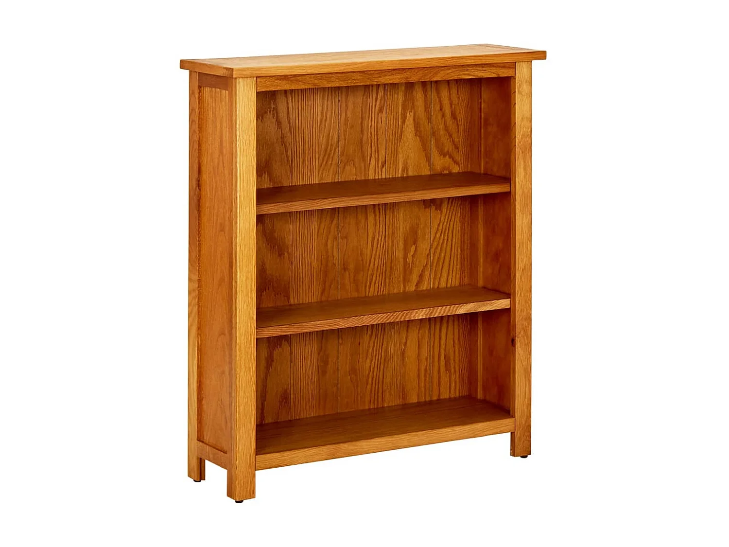 Bibliothèque à 3 étagères 70 x 22,5 x 82cm Bois de chêne massif