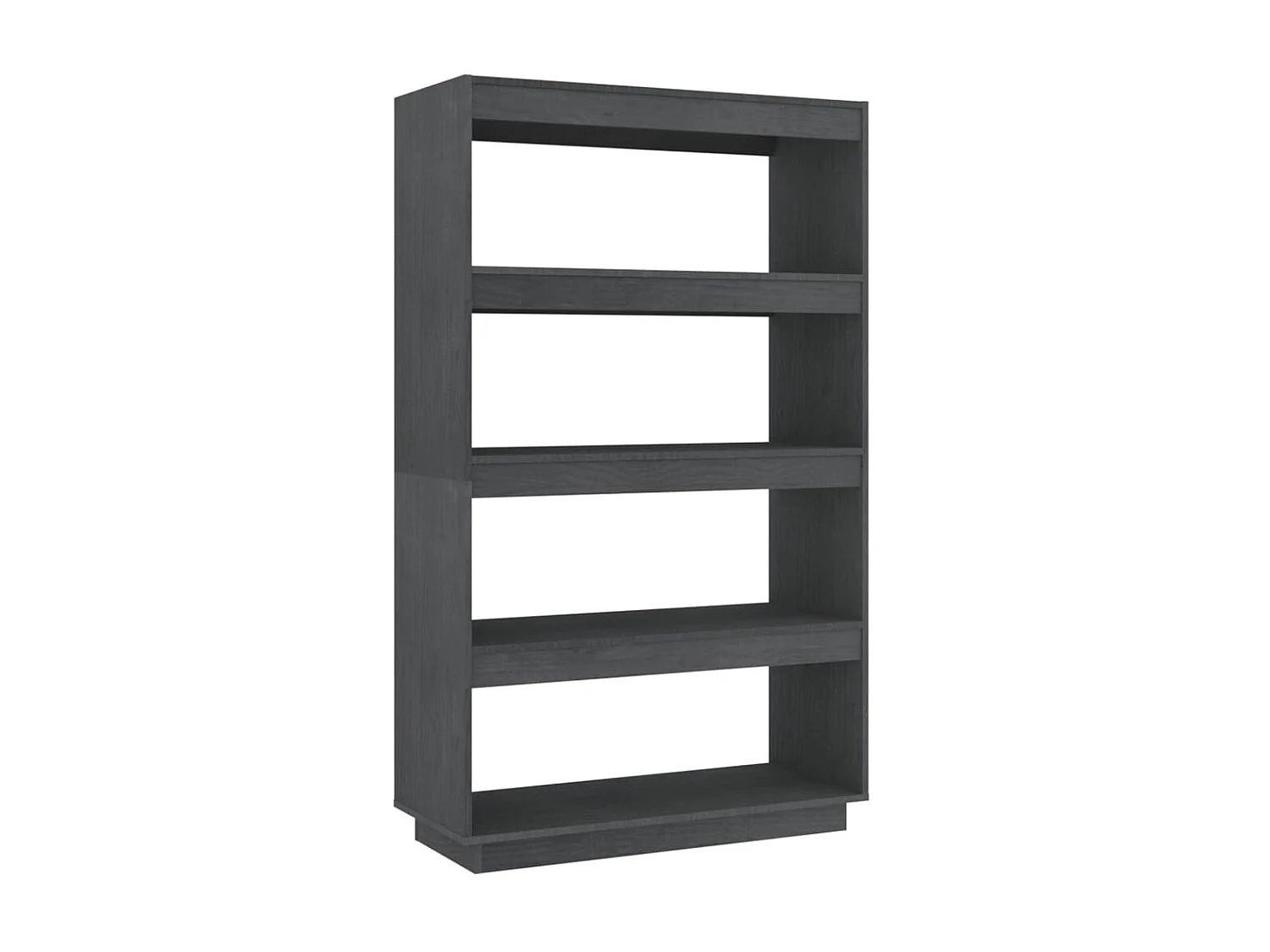 Bibliothèque/Séparateur de pièce Gris 80x35x135 cm Pin massif