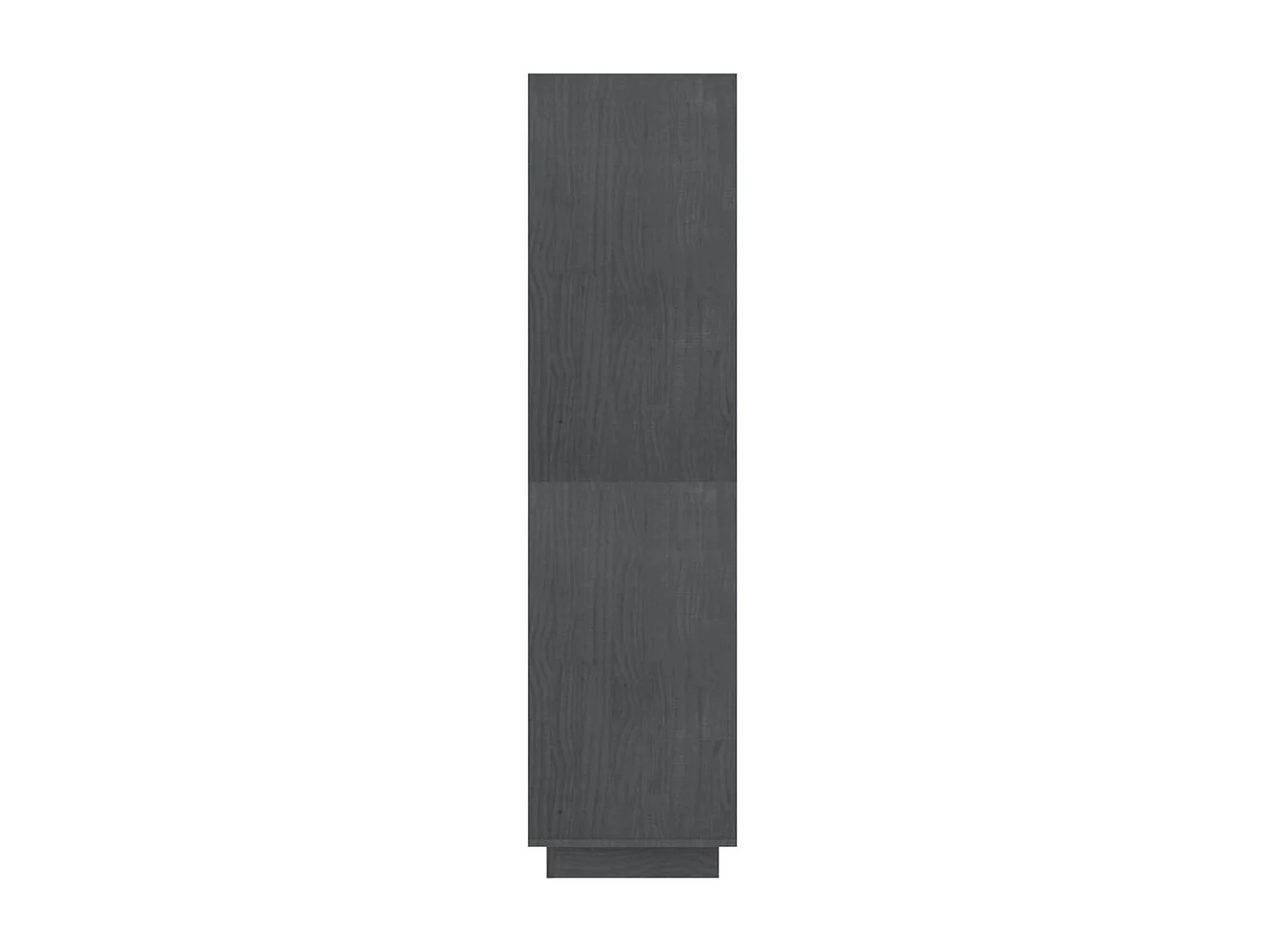 Bibliothèque/Séparateur de pièce Gris 80x35x135 cm Pin massif