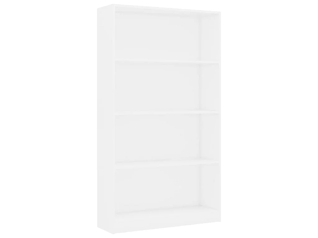 Libreria a 4 ripiani Bianco 80x24x142 cm Truciolare