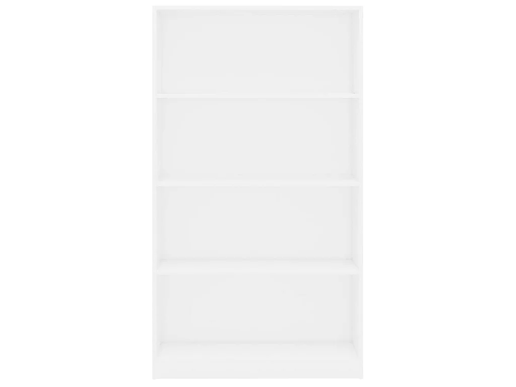 Libreria a 4 ripiani Bianco 80x24x142 cm Truciolare