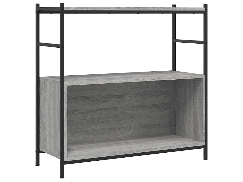 Estante cinza Sonoma 80x30x78,5 cm madeira e ferro