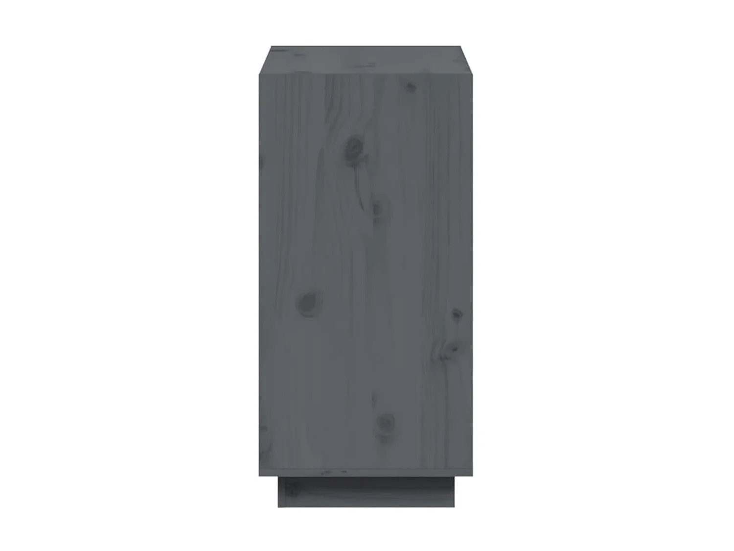 Bibliothèque Gris 60x35x71 cm Bois de pin massif