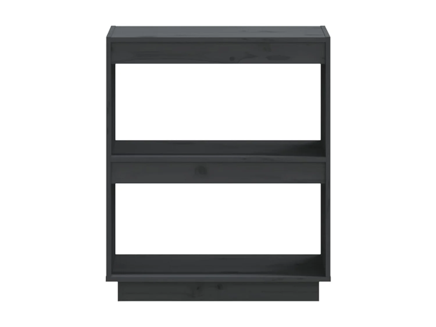 Bibliothèque Gris 60x35x71 cm Bois de pin massif