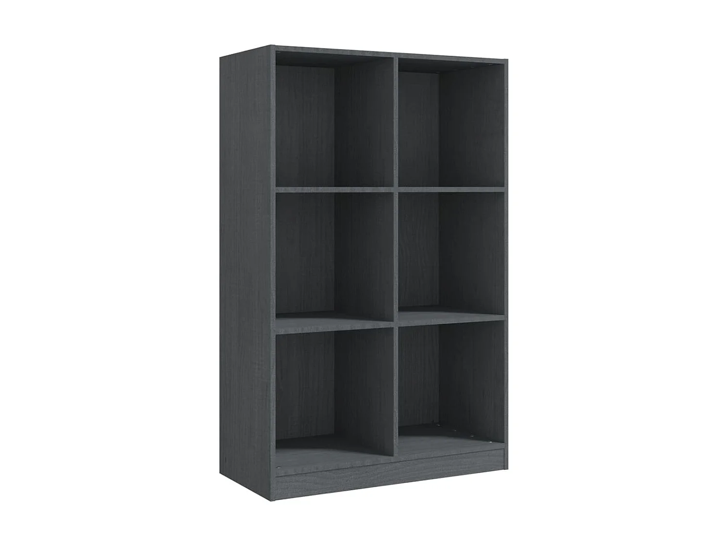 Boekenkast Grijs 70x33x110 cm Massief grenenhout