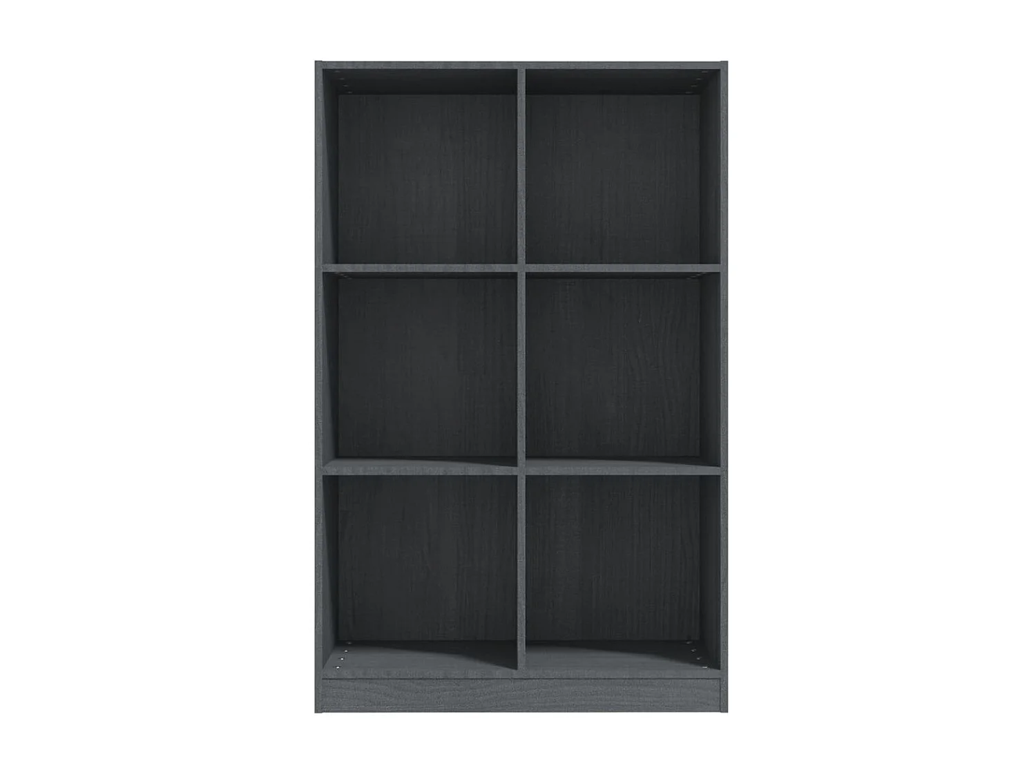 Boekenkast Grijs 70x33x110 cm Massief grenenhout
