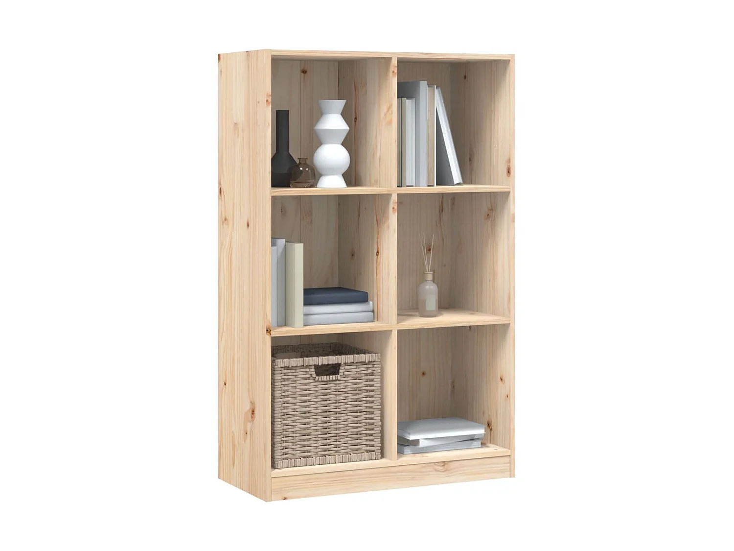 Bibliothèque 70x33x110 cm bois massif de pin