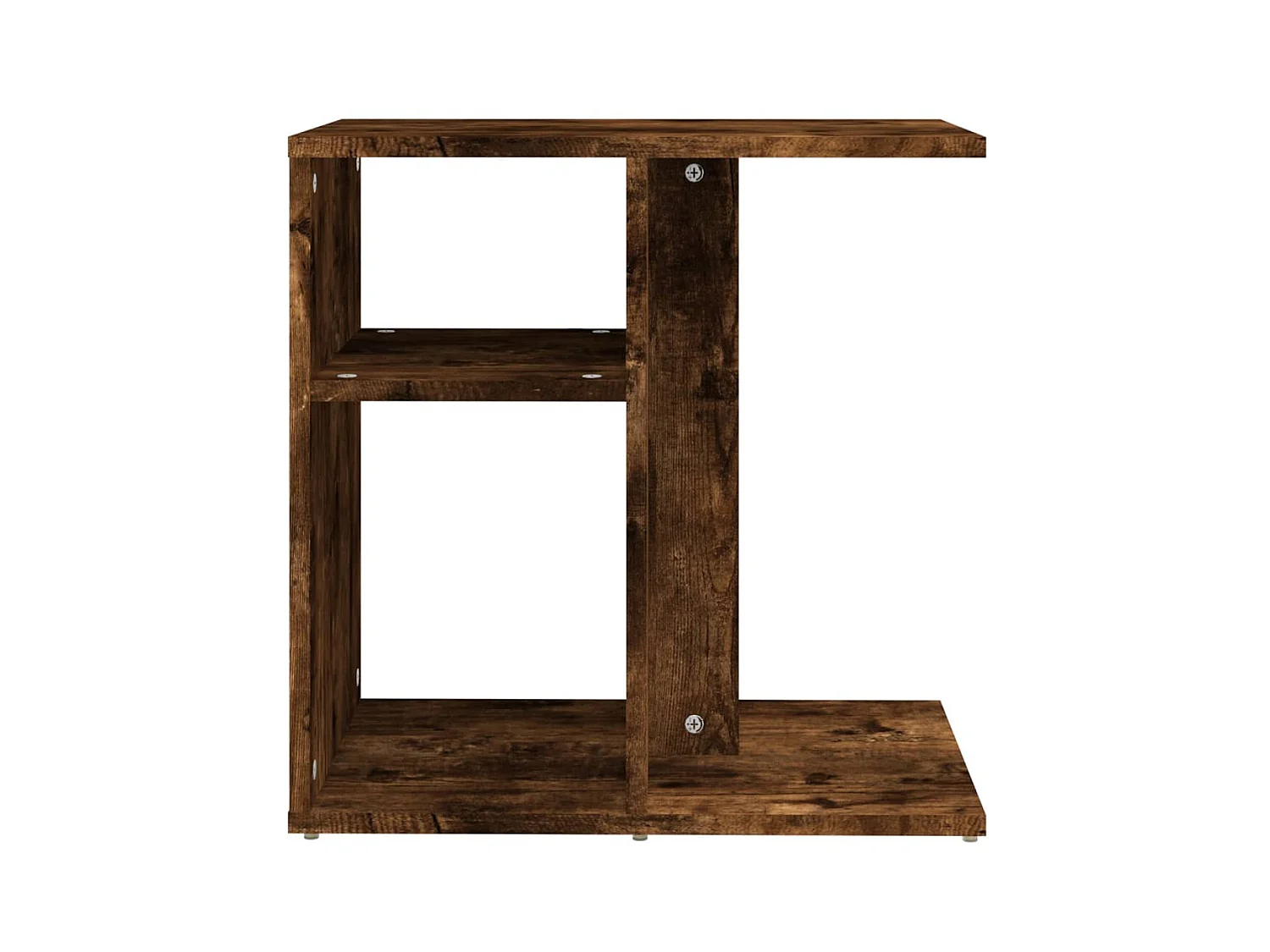 Table d'appoint Chêne fumé 50x30x50 cm Bois d'ingénierie