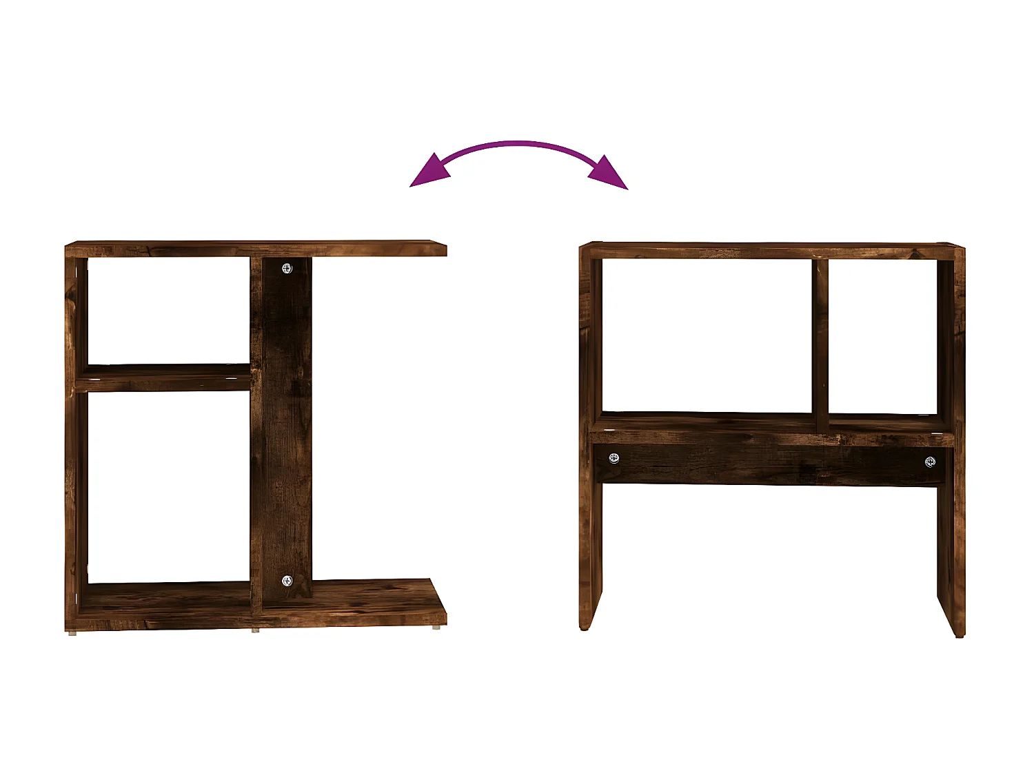 Beistelltisch Räuchereiche 50x30x50 cm Holzwerkstoff