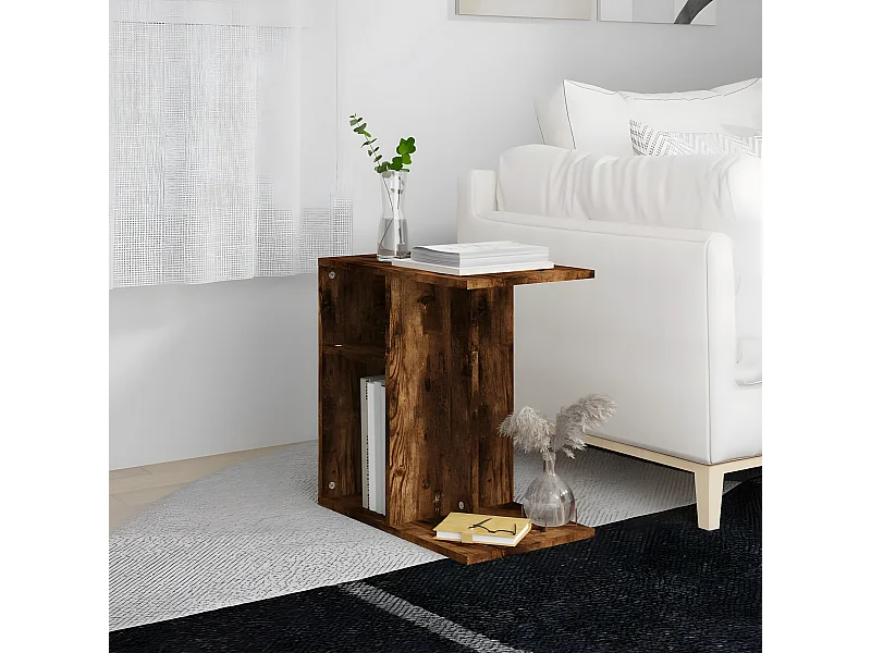 Beistelltisch Räuchereiche 50x30x50 cm Holzwerkstoff