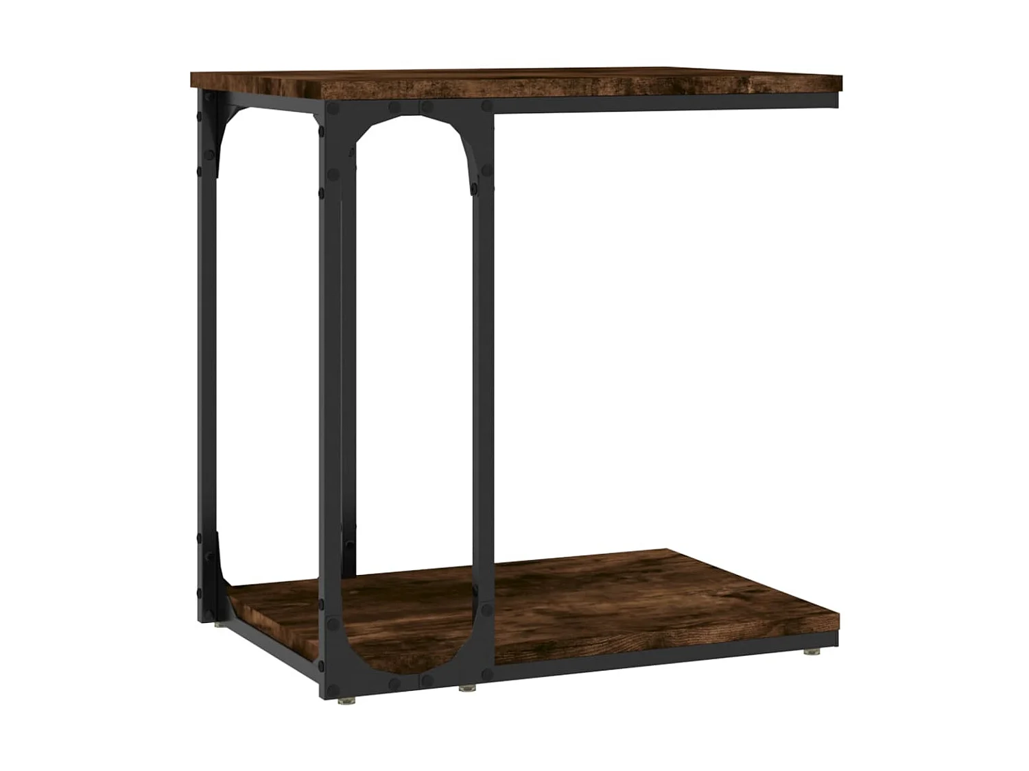 Table d'appoint Chêne fumé 50x35x52 cm Bois d'ingénierie