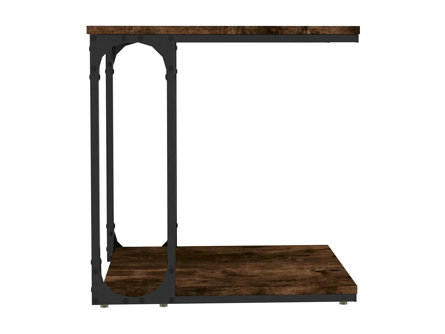 Table d'appoint Chêne fumé 50x35x52 cm Bois d'ingénierie