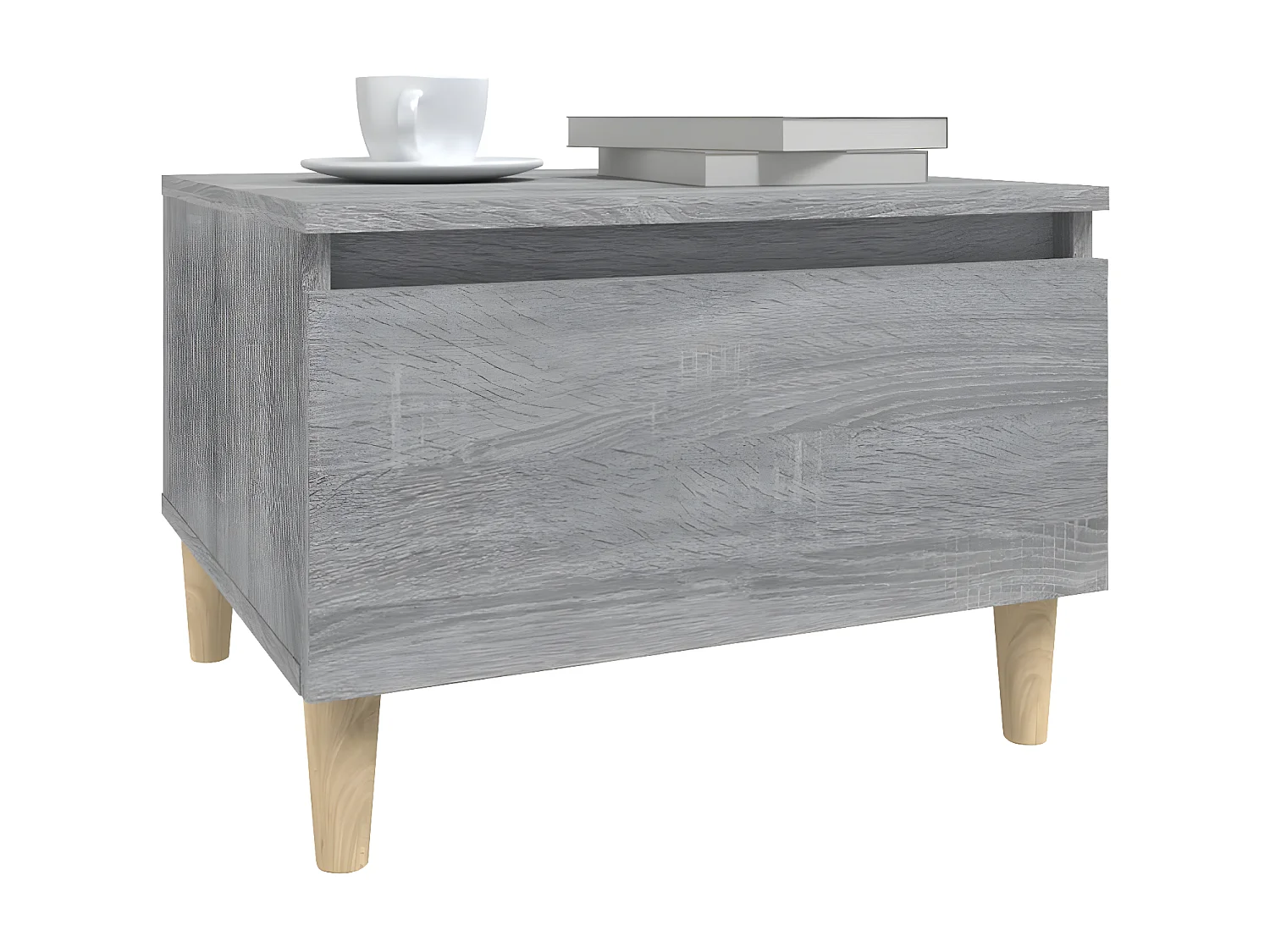 Tavolini 2 pz Sonoma grigio 50x46x35 cm MDF