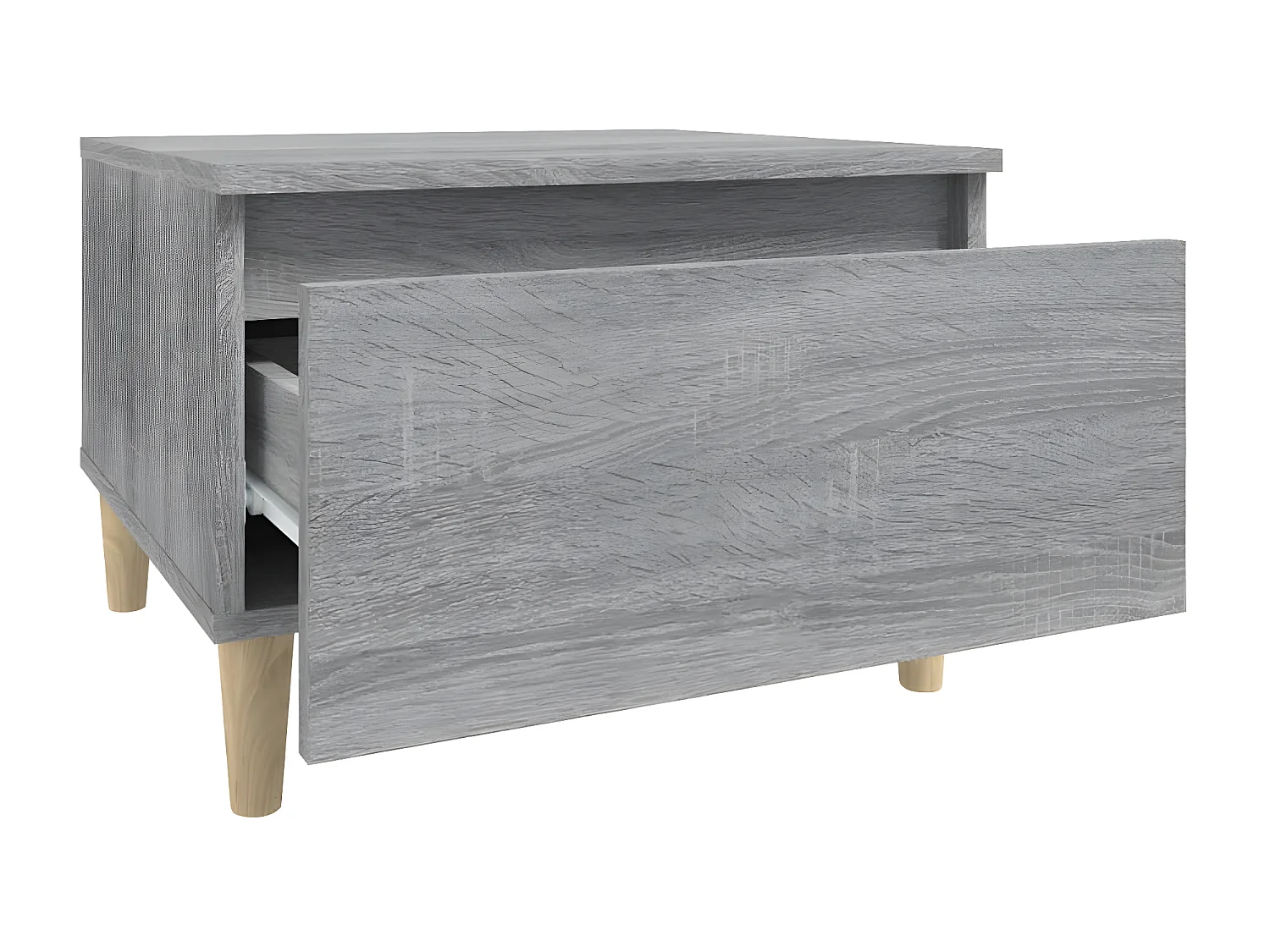 Tavolini 2 pz Sonoma grigio 50x46x35 cm MDF