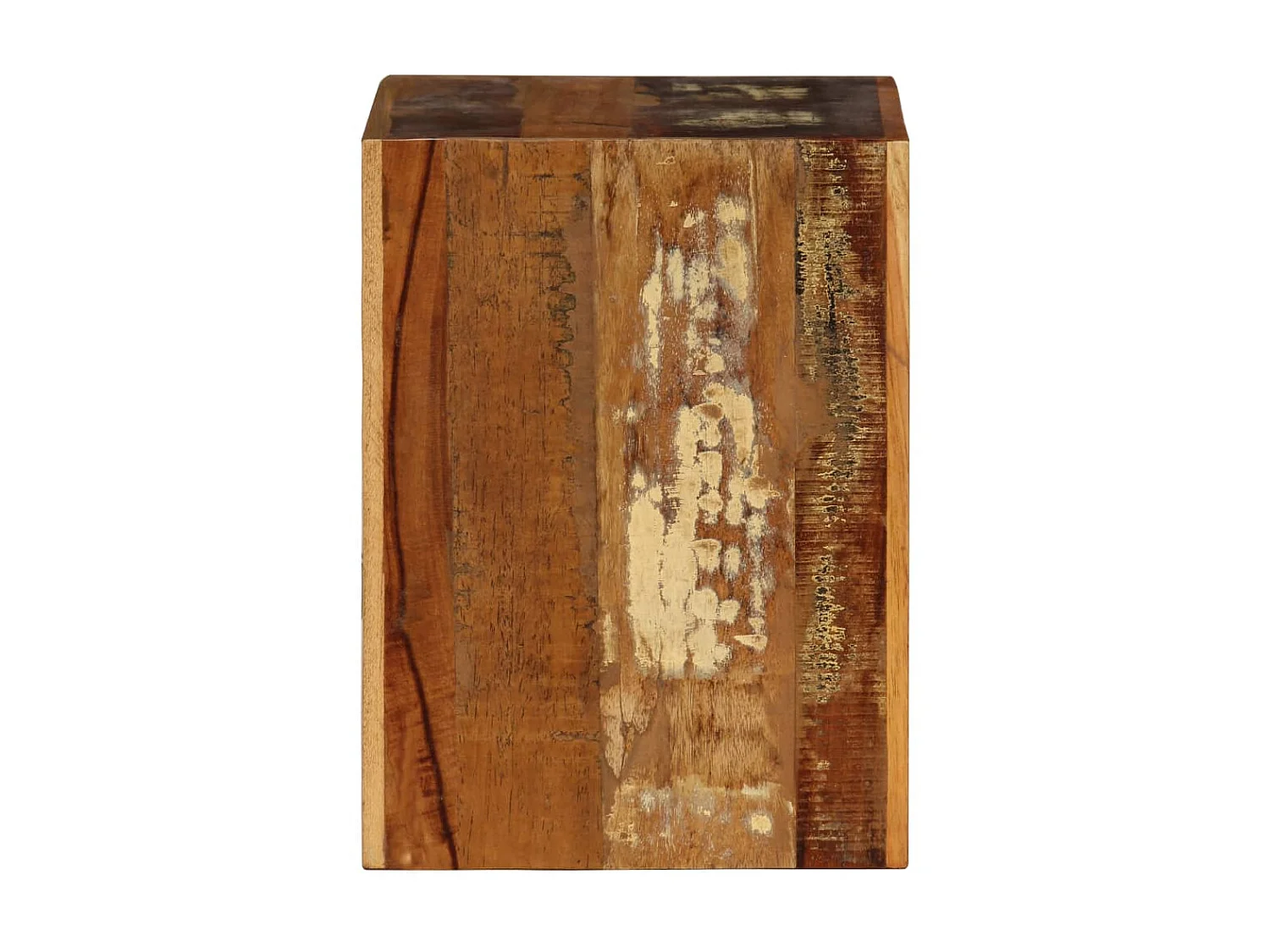 Sgabello 40x30x40 cm Legno massello di recupero