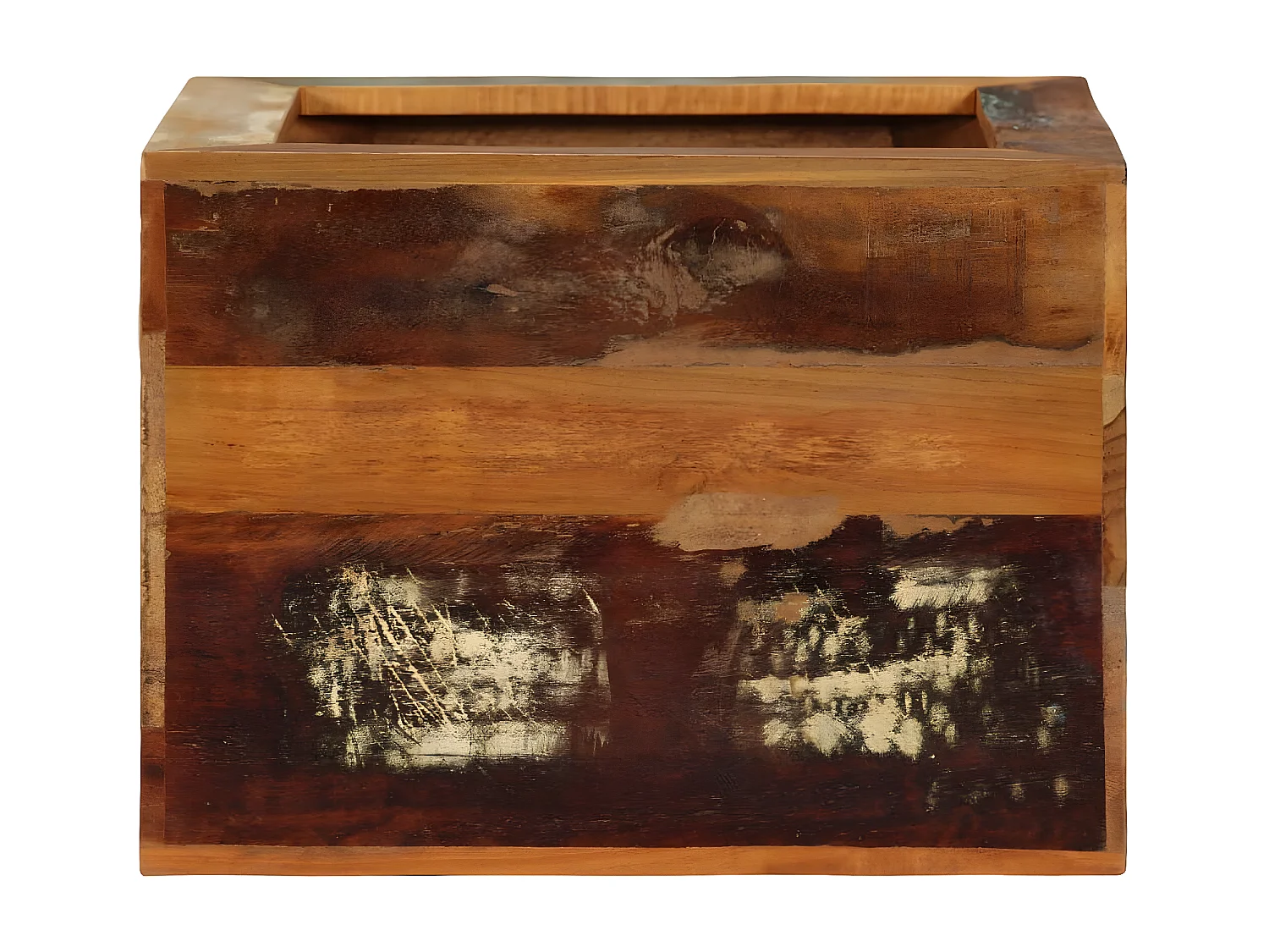 Sgabello 40x30x40 cm Legno massello di recupero