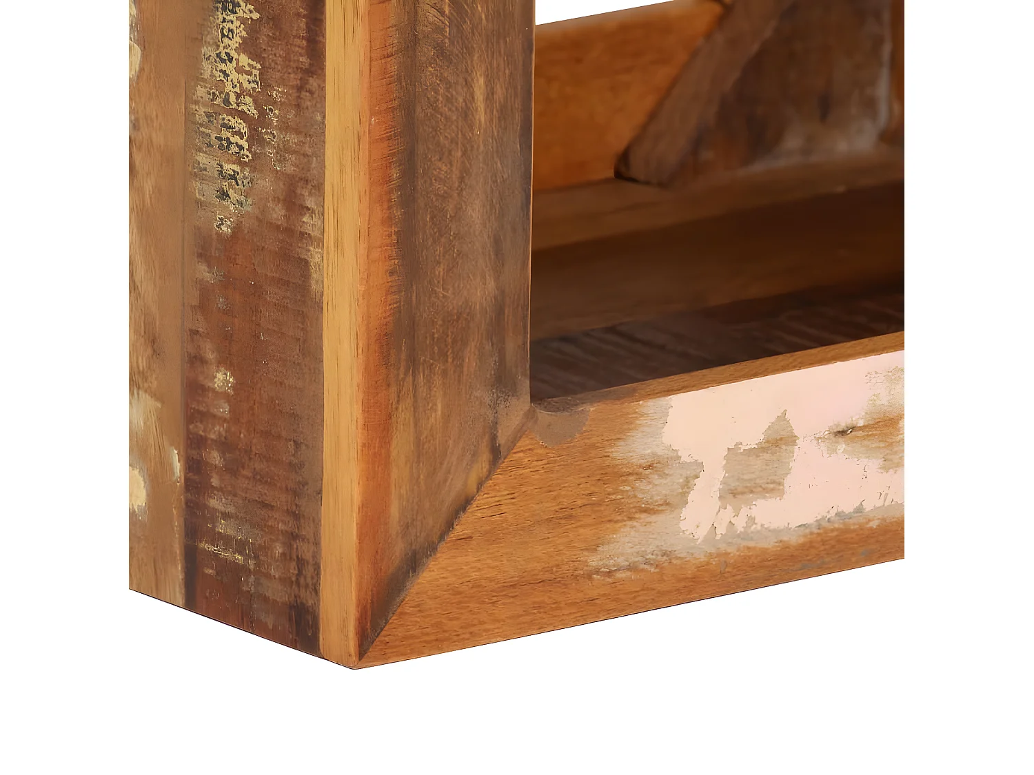 Sgabello 40x30x40 cm Legno massello di recupero