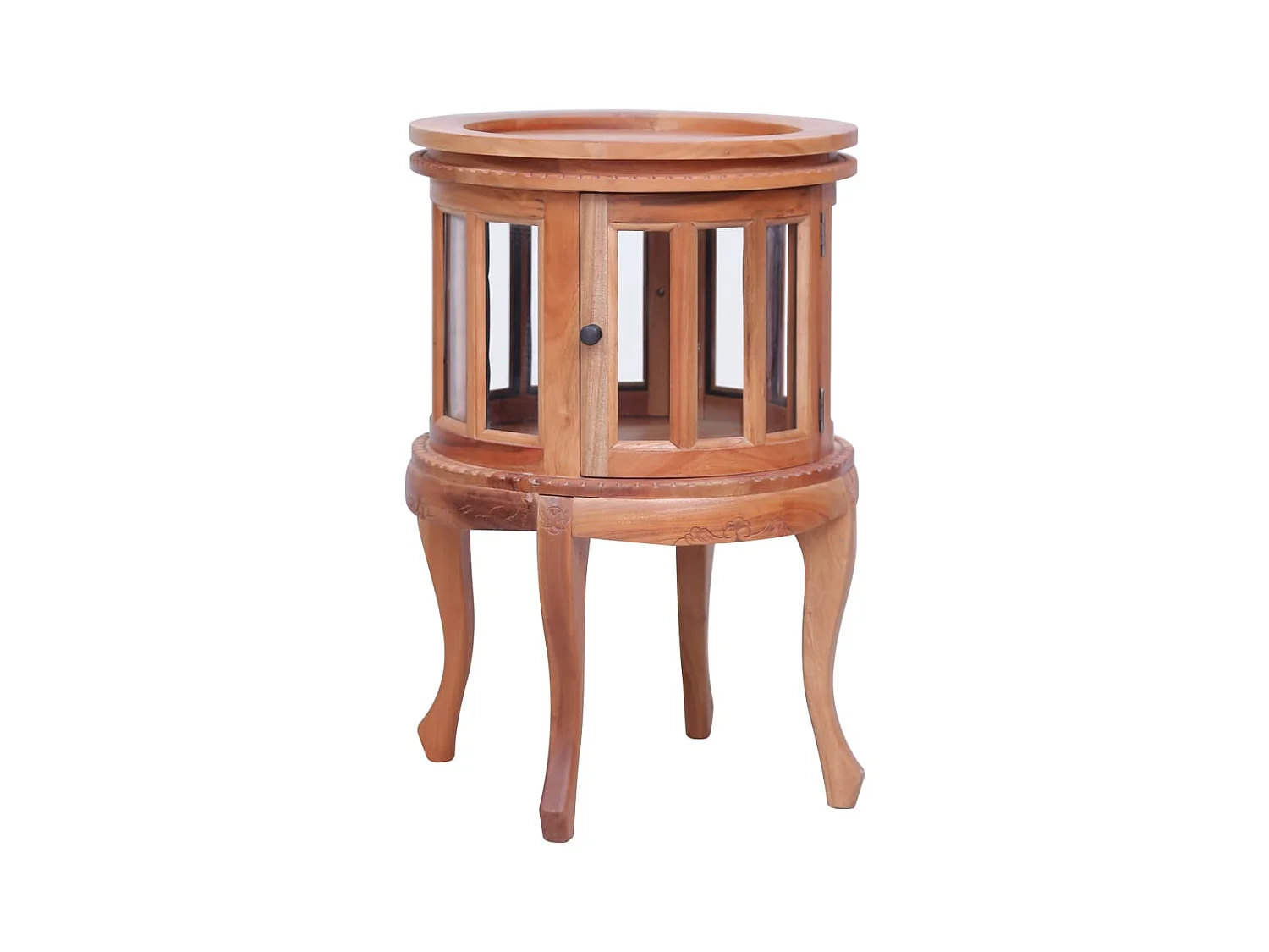 Armoire de vitrine Naturel 50x50x76 cm Bois d'acajou massif