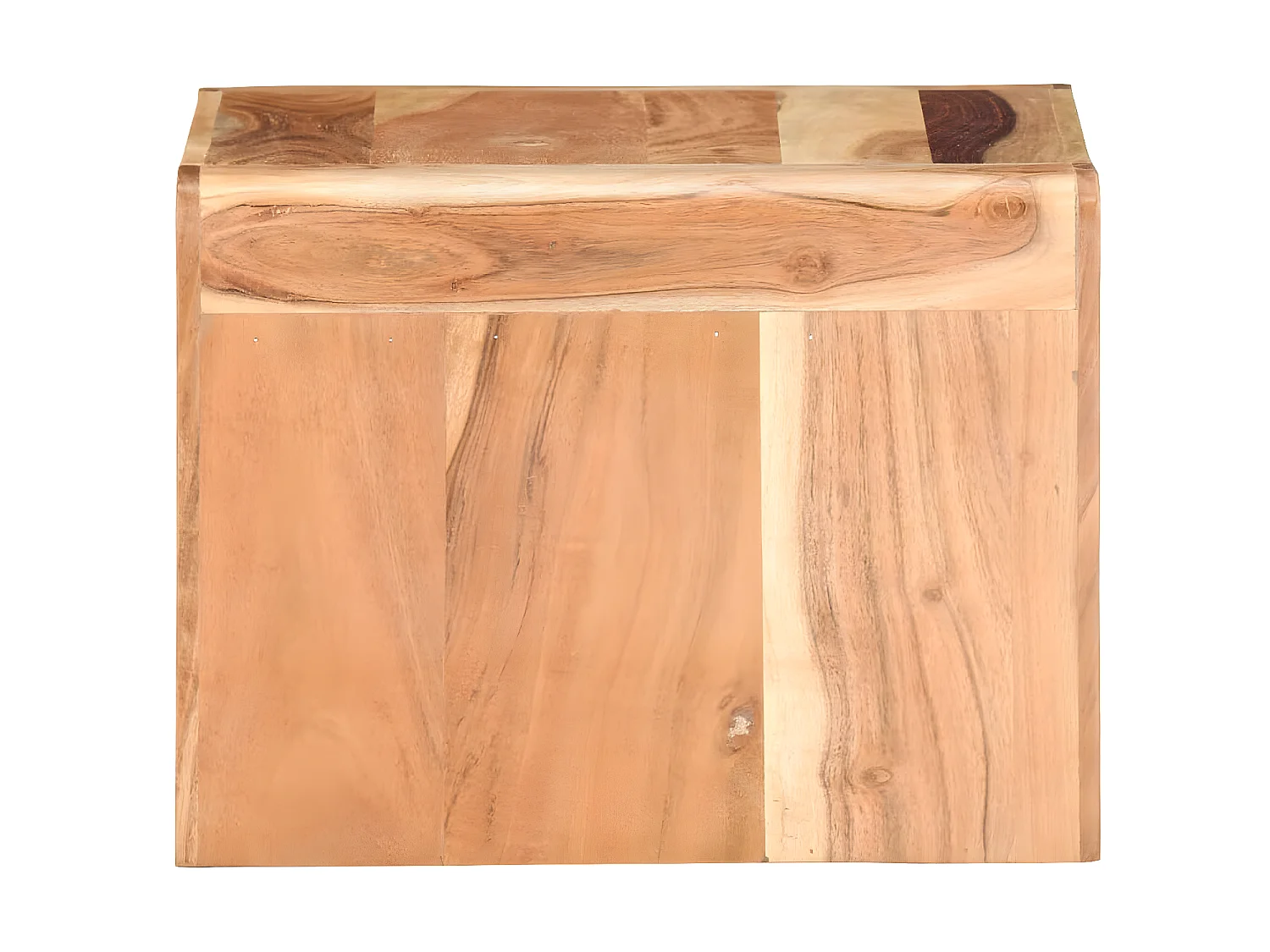 Mesa lateral 43x40x30 cm Madeira maciça de acácia