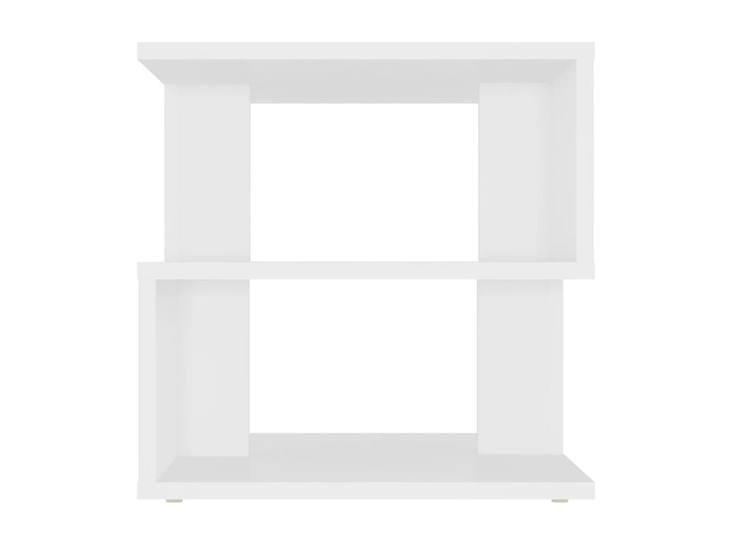 Mesa auxiliar Aglomerado Blanco 40x40x40 cm