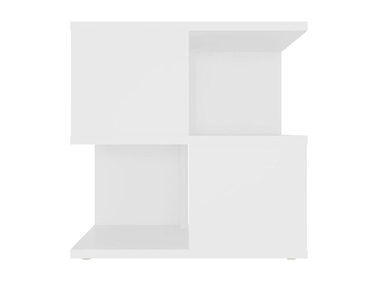 Mesa auxiliar Aglomerado Blanco 40x40x40 cm