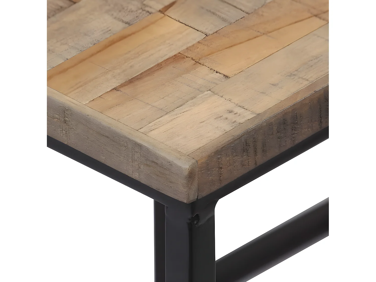 Conjunto de mesa para plantas 3 peças Teca reciclada