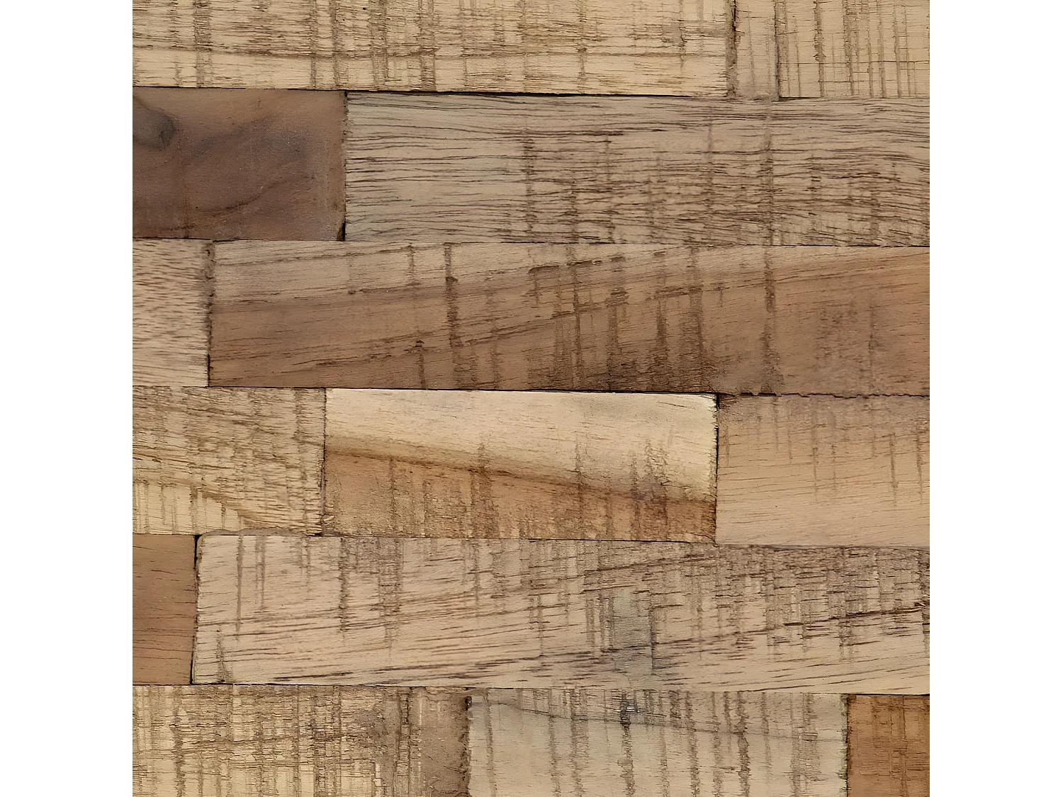 Conjunto de mesa para plantas 3 peças Teca reciclada