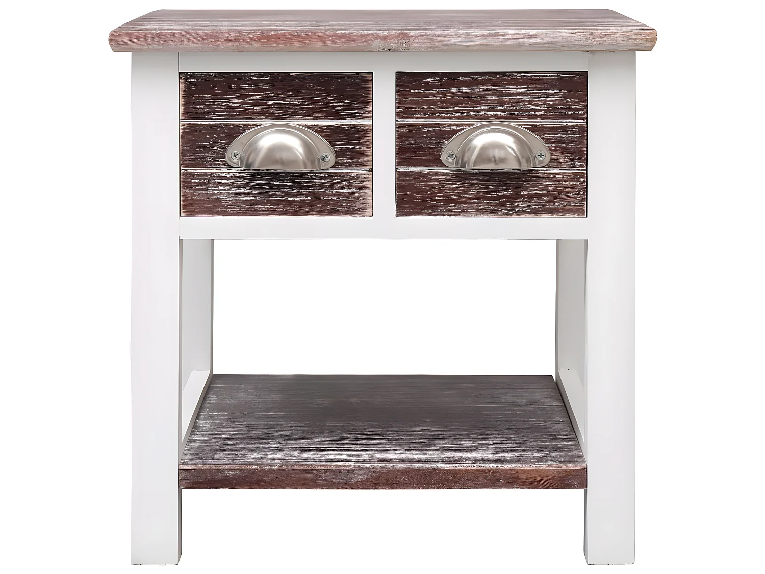 Table d'appoint Marron 40x40x40 cm Bois de Paulownia