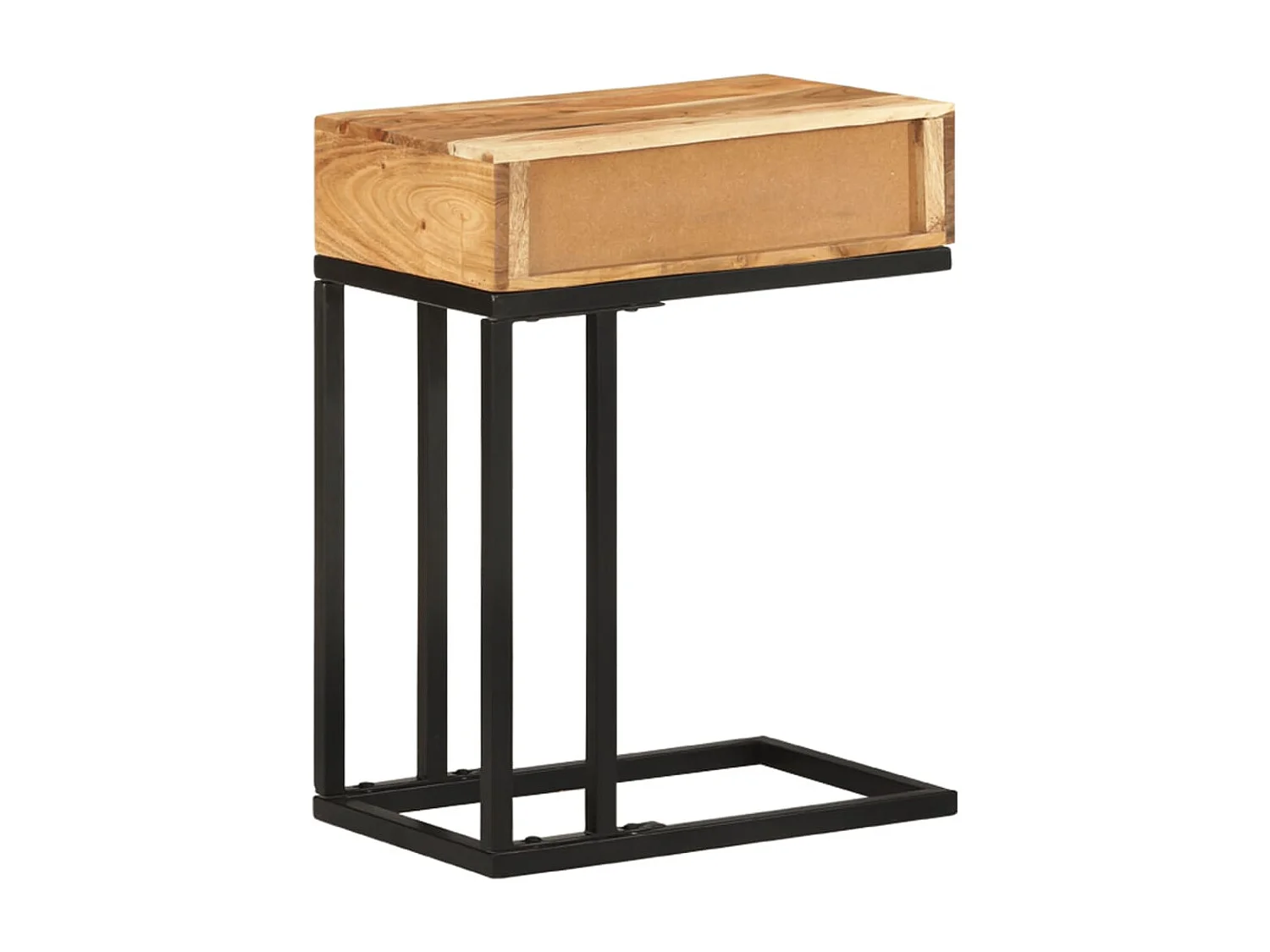 Table d'appoint en forme d'U 45x30x61 cm Bois d'acacia massif