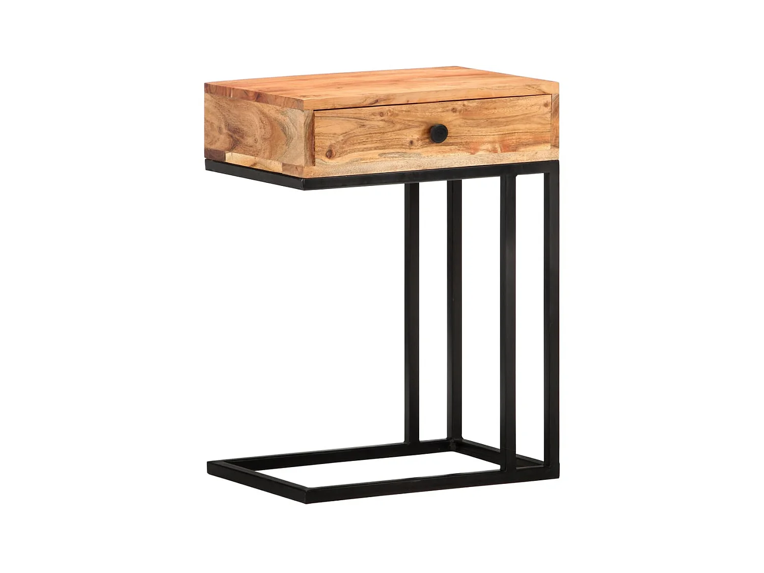Table d'appoint en forme d'U 45x30x61 cm Bois d'acacia massif