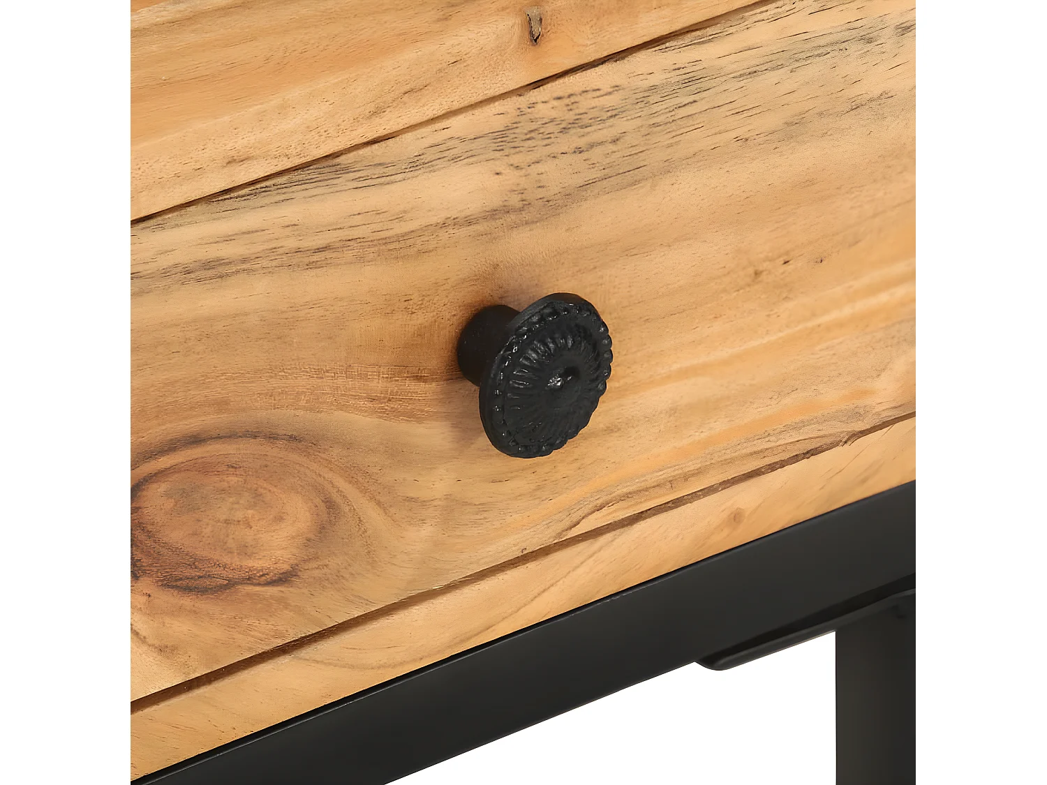 U-vormige bijzettafel 45x30x61 cm Massief acaciahout